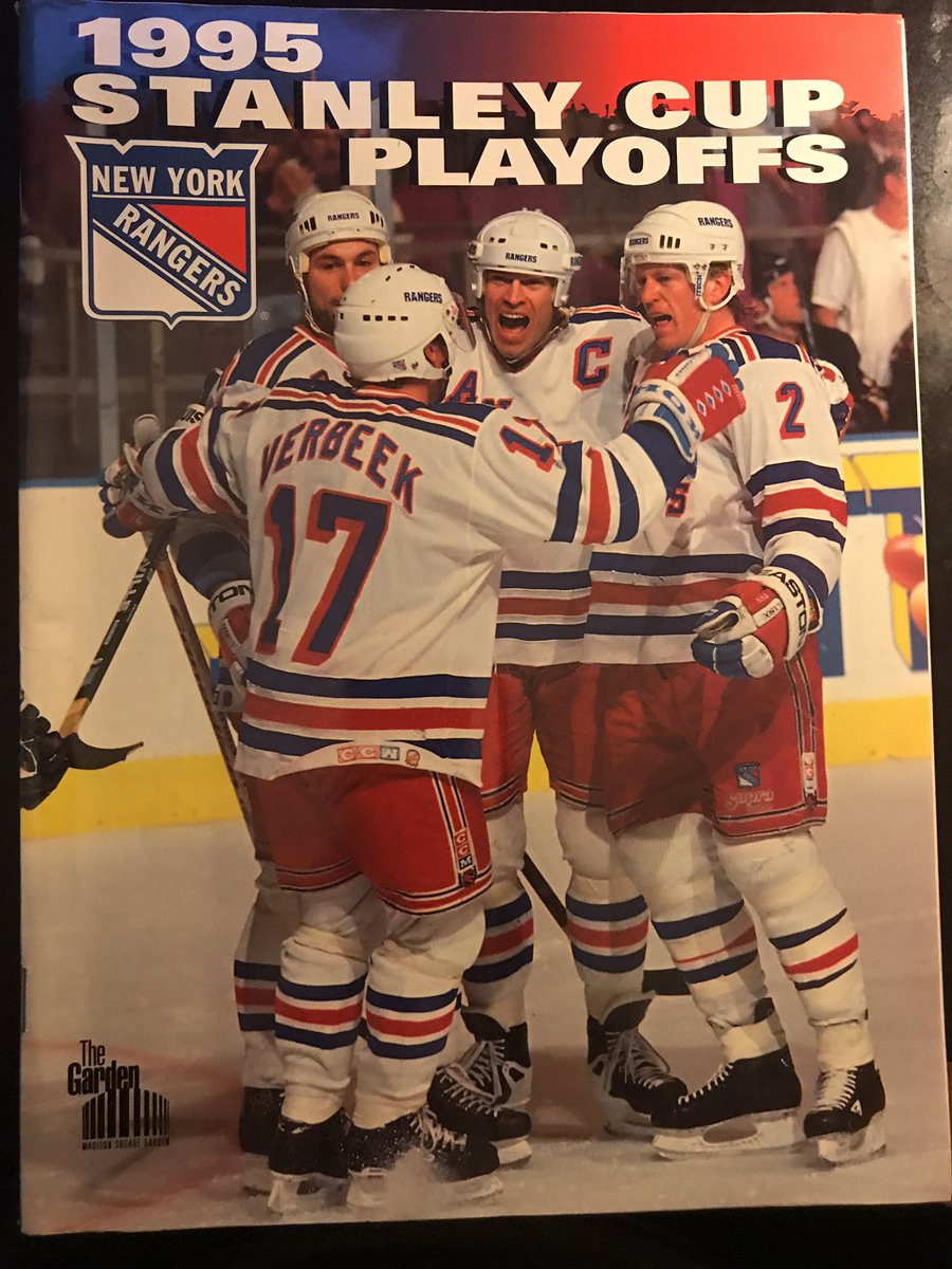 1986 NHL STANLEY CUP PLAYOFFS - WASHINGTON CAPITALS @ NEW YORK RANGERS  PROGRAM