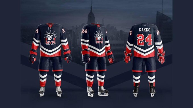 Authentic Koho NHL NY Rangers “Lady Liberty” Alternate Jersey
