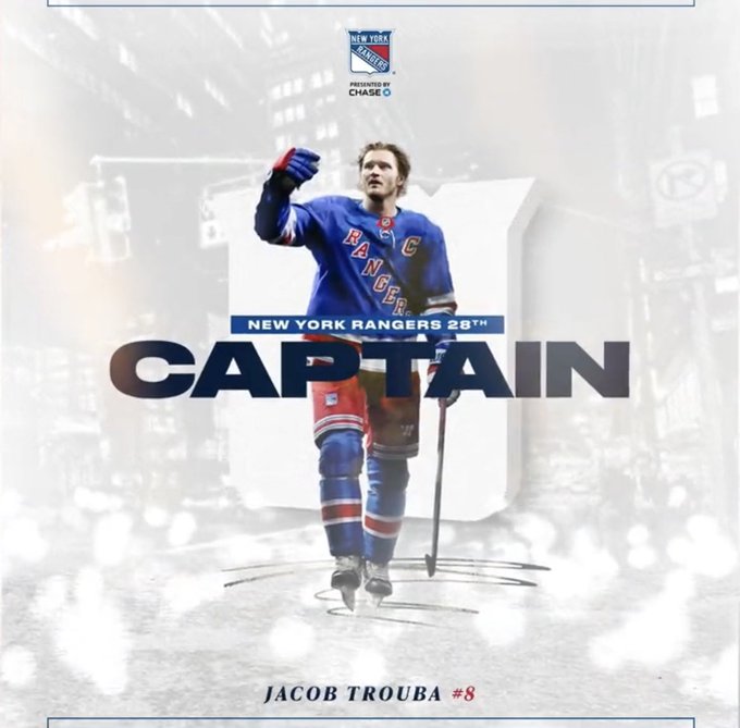 New York Rangers Jacob Trouba The new Captain! During The 2022 Stanley Cup  Play Offs Autographed 8x10 Photo Picture at 's Sports Collectibles  Store