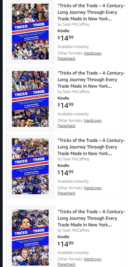 The New York Rangers Rink of Honor and the Rafters of Madison Square Garden:  McCaffrey, Sean: 9798541081091: : Books