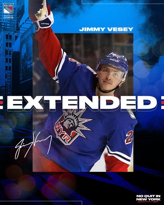 Rangers and Jimmy Vesey Agree to a New Two-Year Deal; Win-Win All-Around,  Stress for Non-NHL Millionaires; Mental Health, Wednesday's “TURK TALK;”  Gallant Reveals Chytil Playing Through Illness, NYR vs Montreal & More –